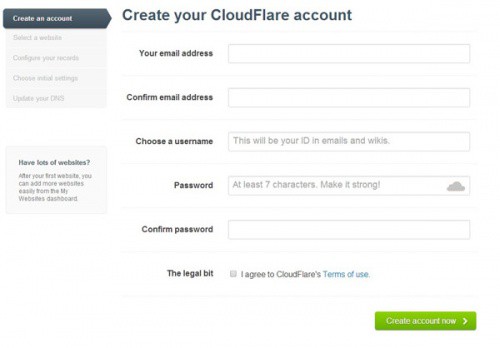 Ручная настройка CDN на вашем сайте CloudFlare